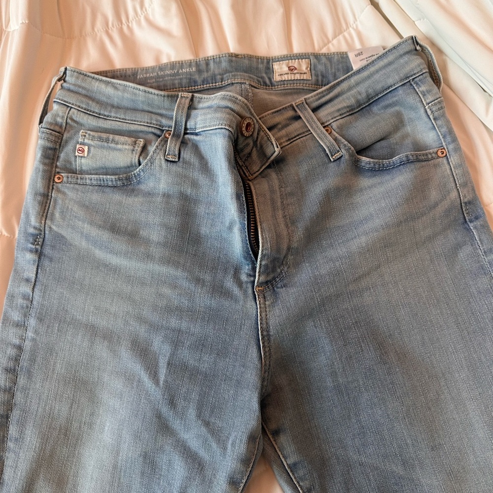 AG Adriano Goldschmied Women's Light Blue Skinny Jeans